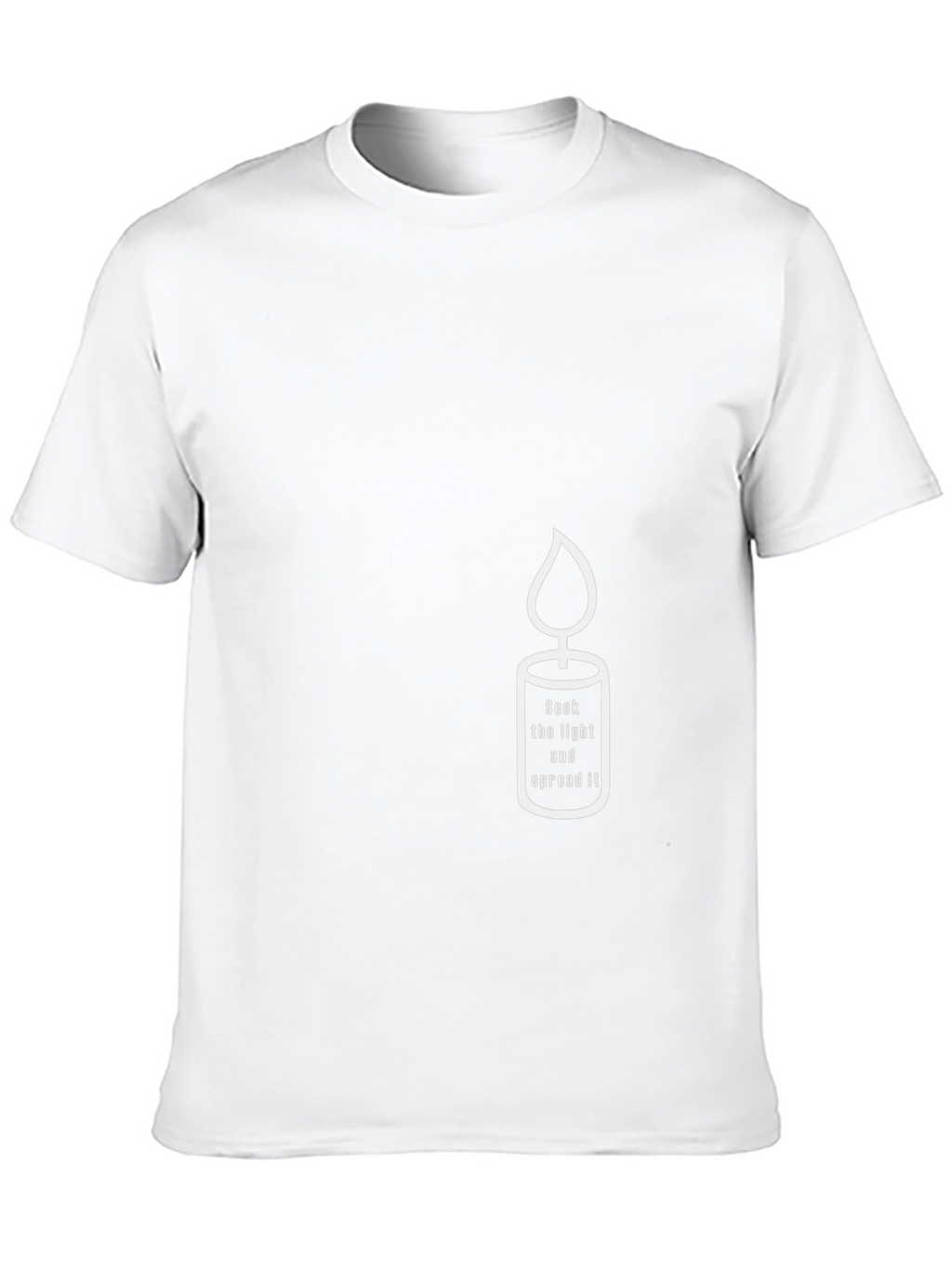 Candle Graphic Tee - Seek Light & Spread It