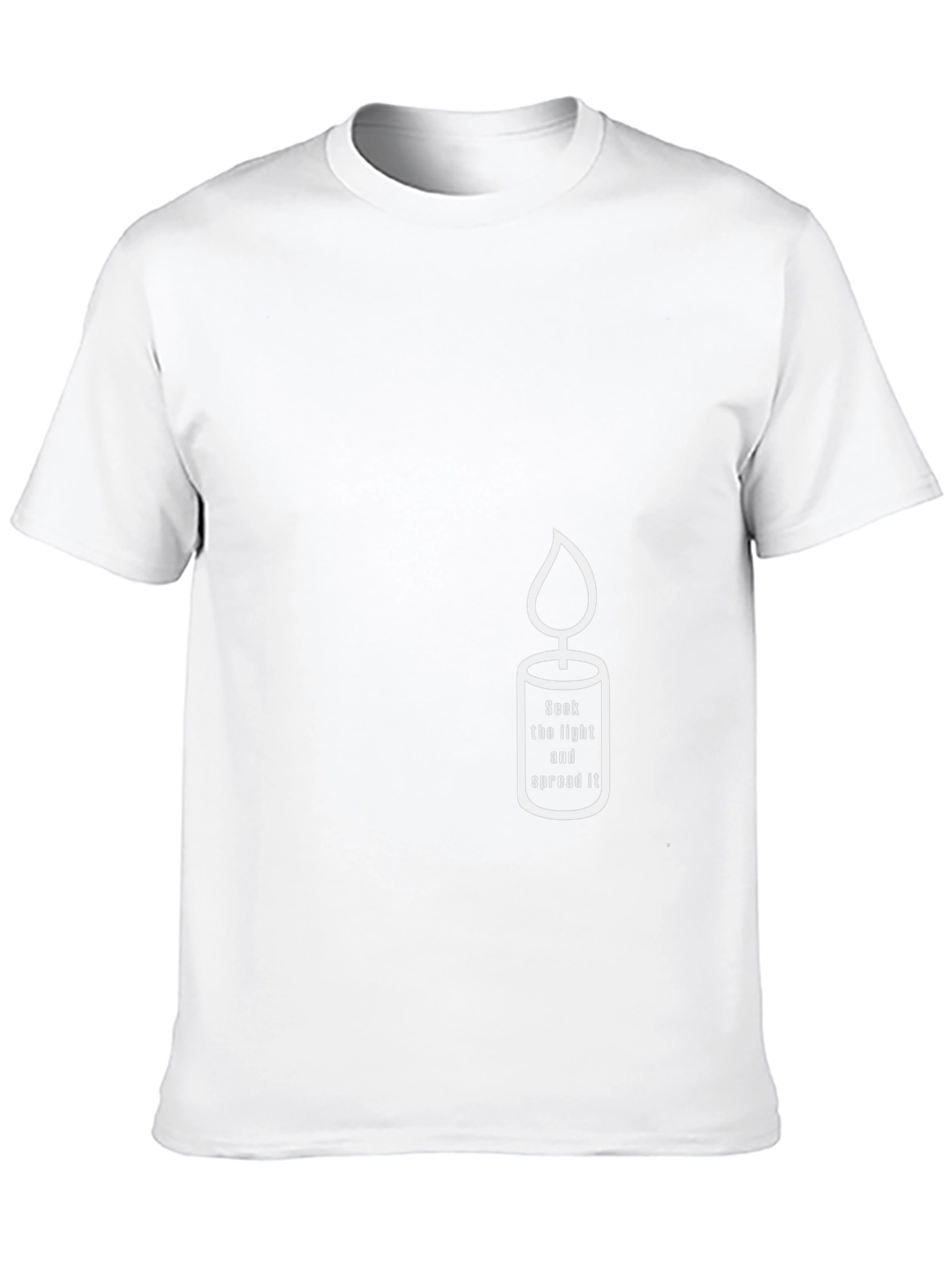 Candle Graphic Tee - Seek Light & Spread It