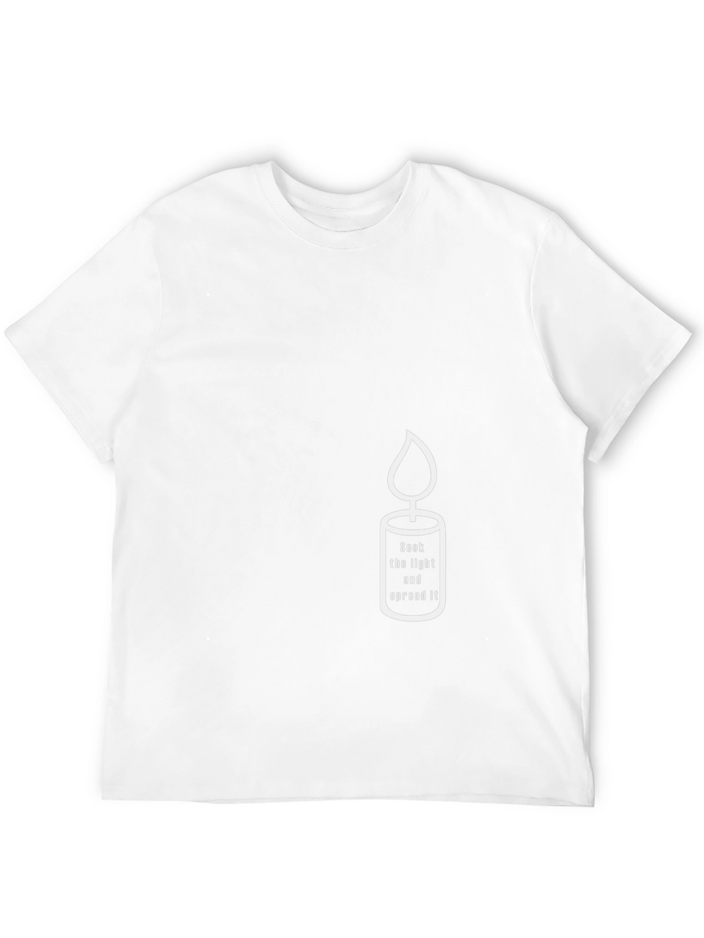 Candle Graphic Tee - Seek Light & Spread It