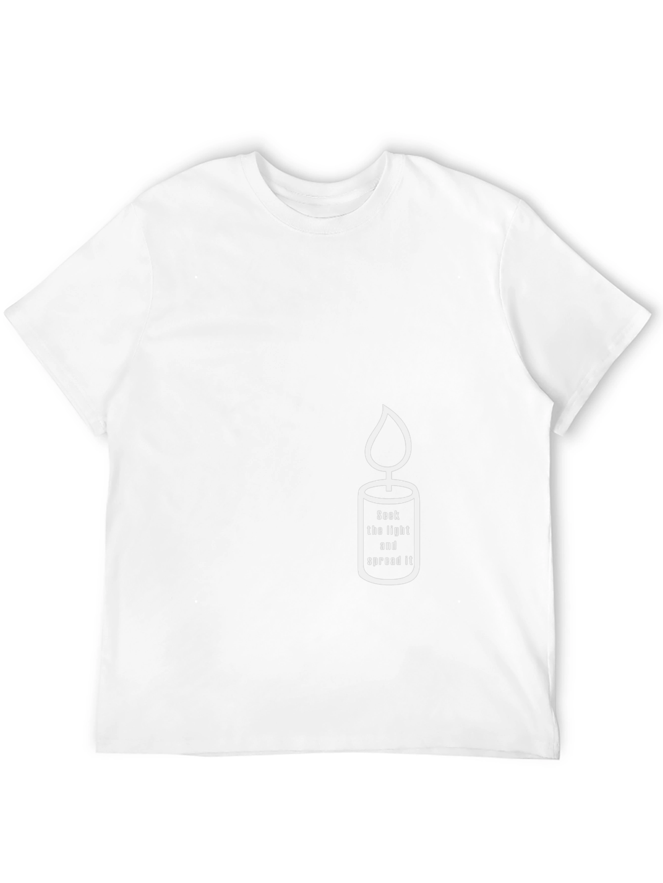 Candle Graphic Tee - Seek Light & Spread It