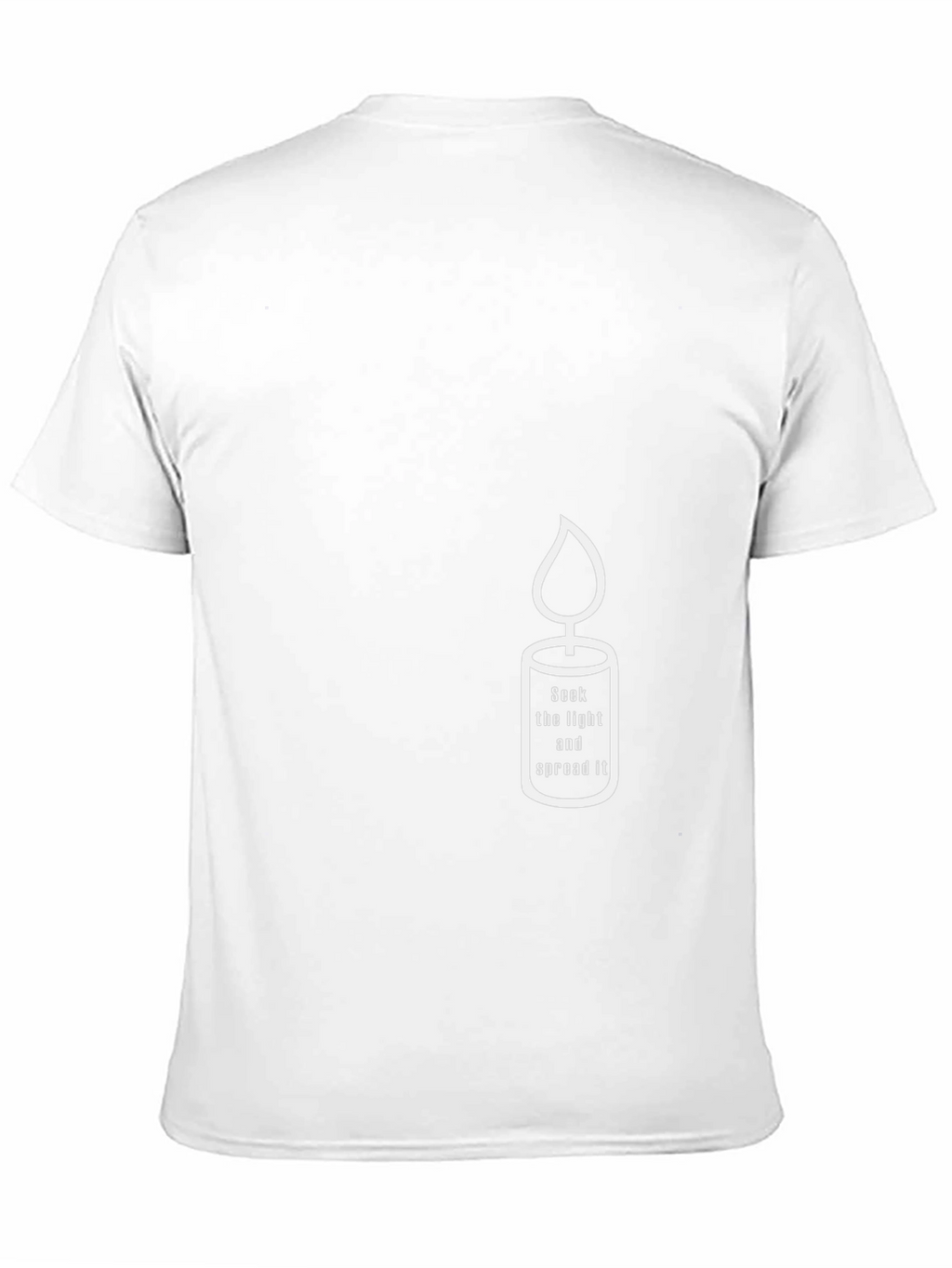 Candle Graphic Tee - Seek Light & Spread It