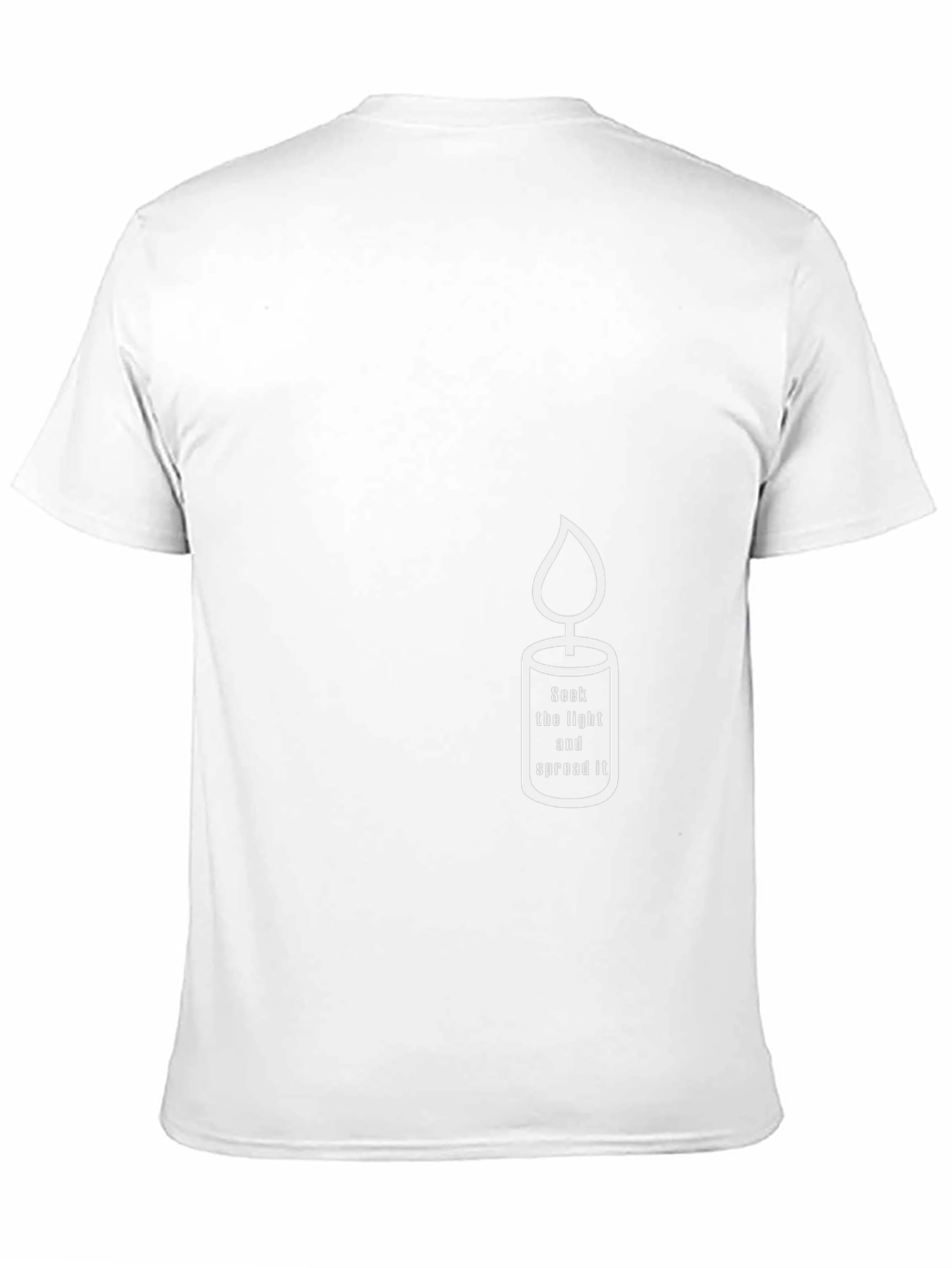 Candle Graphic Tee - Seek Light & Spread It