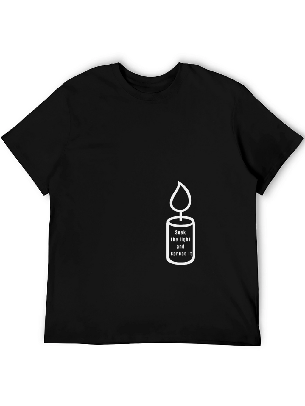 Candle Graphic Tee - Seek Light & Spread It