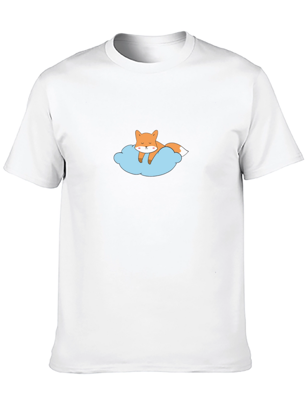 Dreamy Fox Graphic Tee - Black Cotton T-Shirt