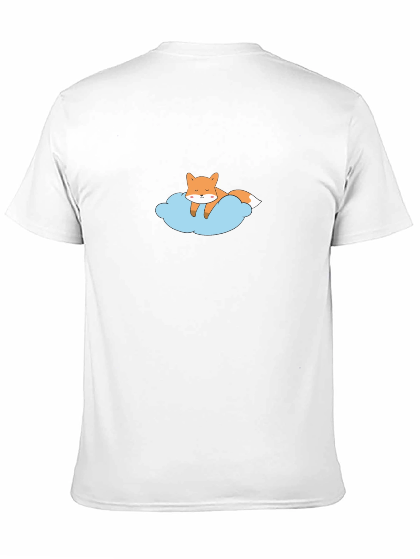 Dreamy Fox Graphic Tee - Black Cotton T-Shirt