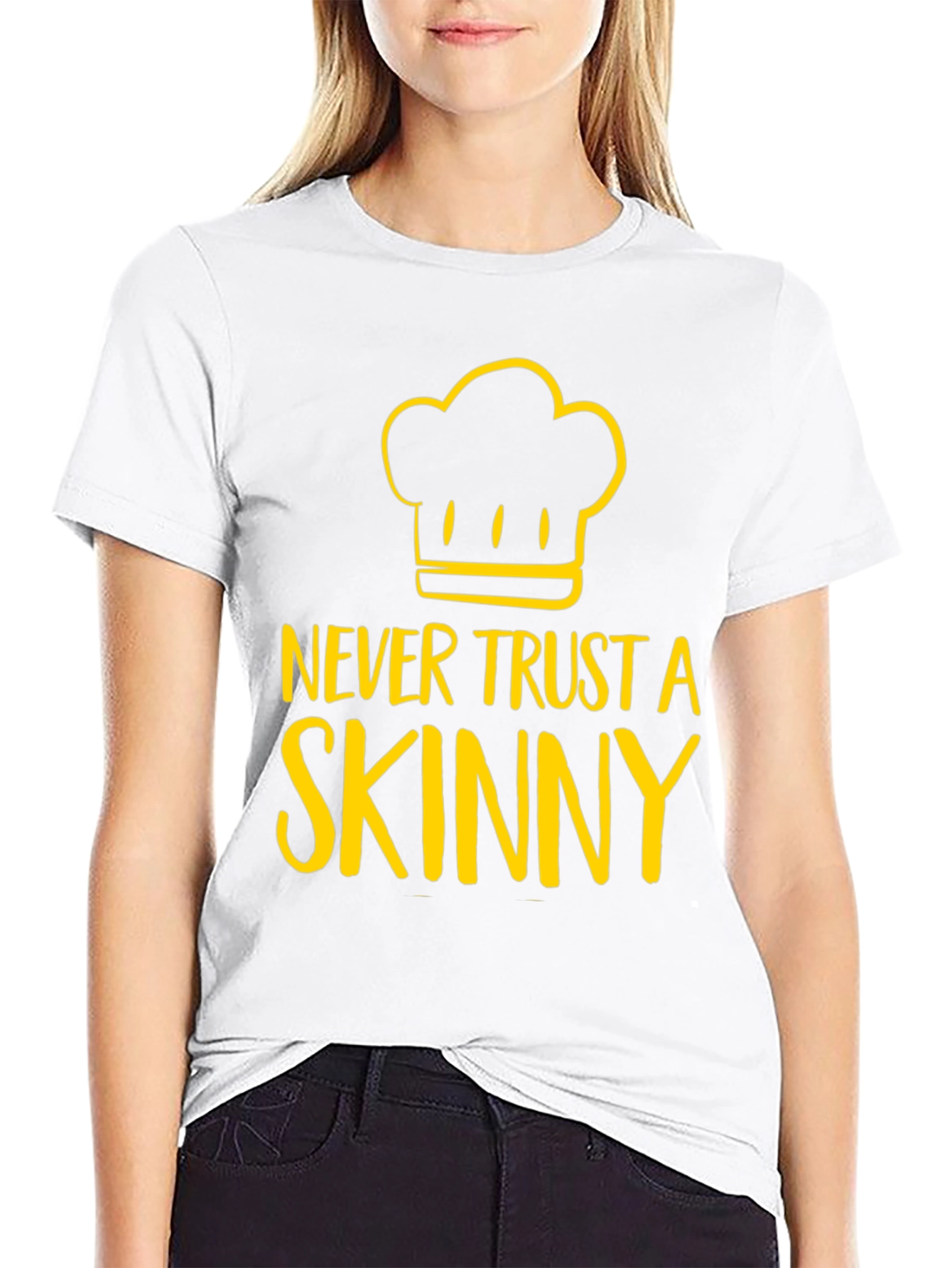 Never Trust A Skinny Chef Graphic Tee