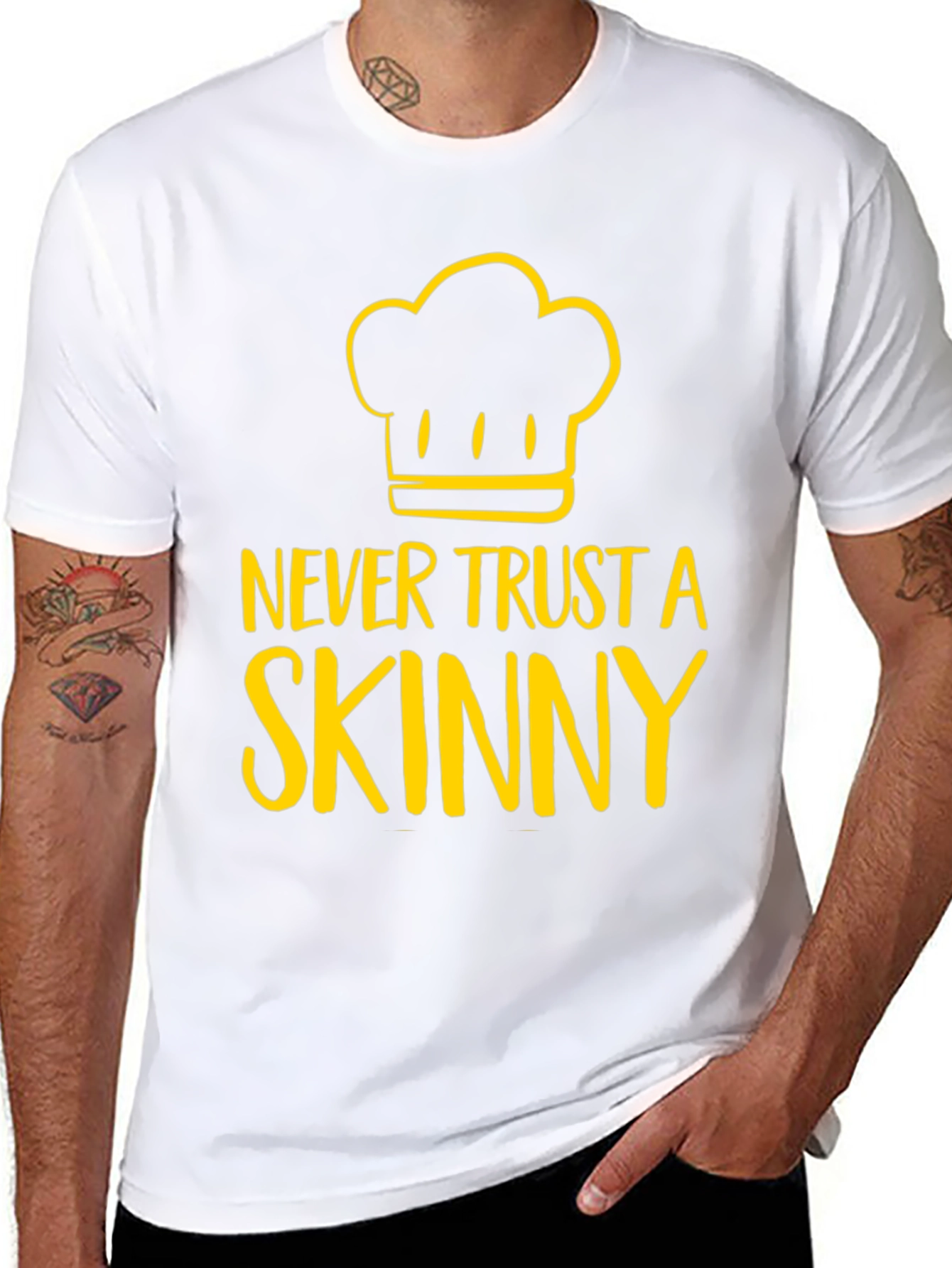 Never Trust A Skinny Chef Graphic Tee
