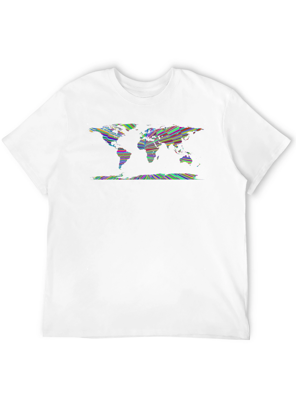 World Map Graphic Tee - Unique Artistic Design