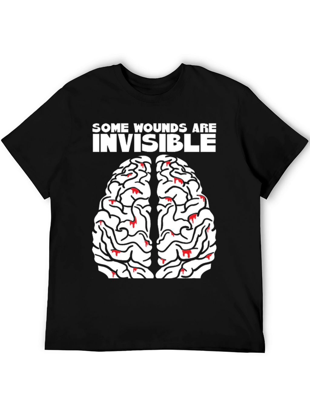 Brain Wounds Tee - Mental Health Awareness T-Shirt