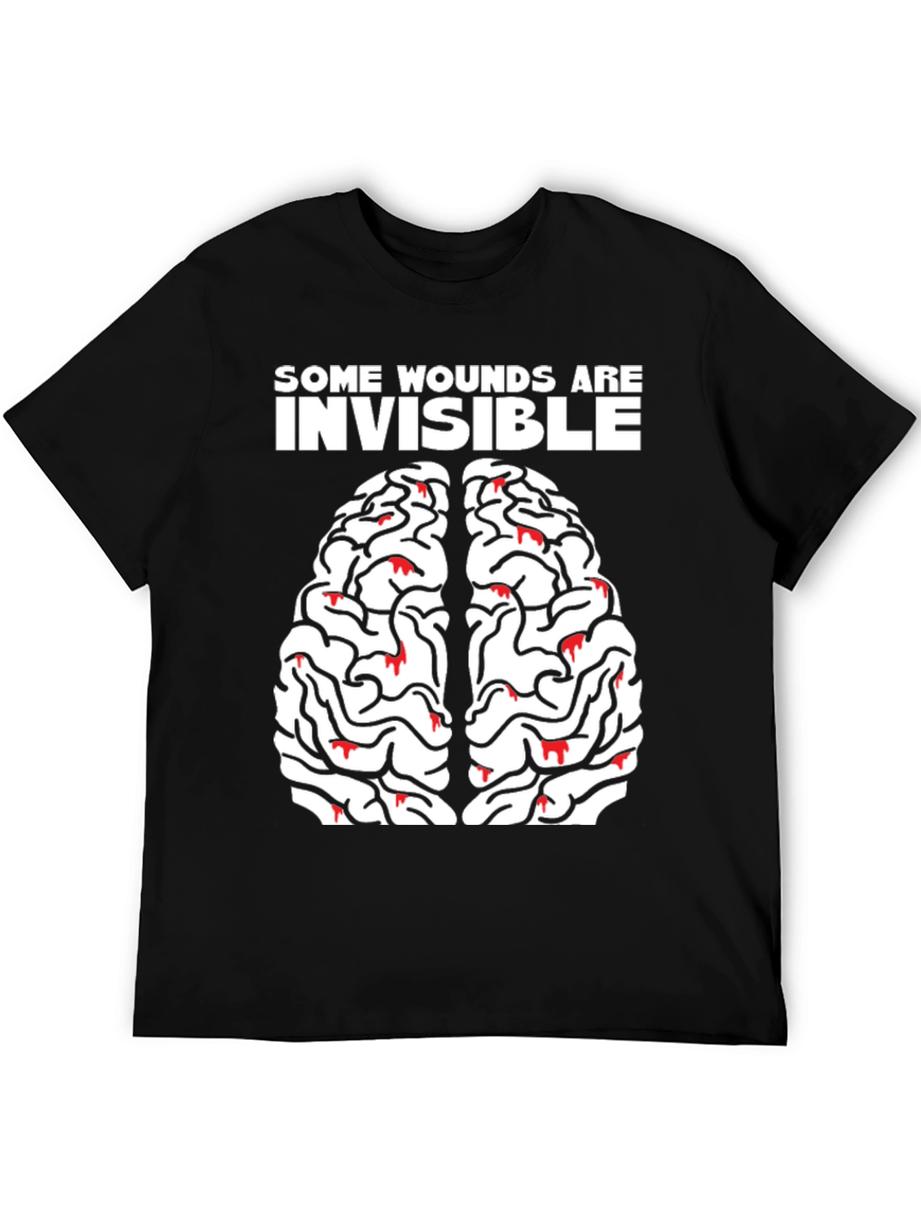Brain Wounds Tee - Mental Health Awareness T-Shirt