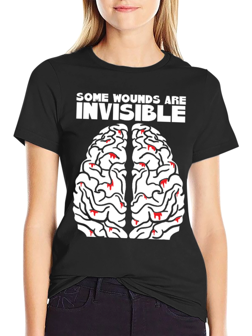 Brain Wounds Tee - Mental Health Awareness T-Shirt