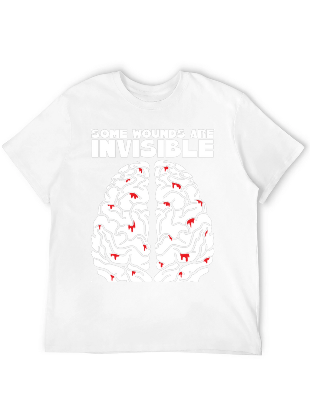 Brain Wounds Tee - Mental Health Awareness T-Shirt