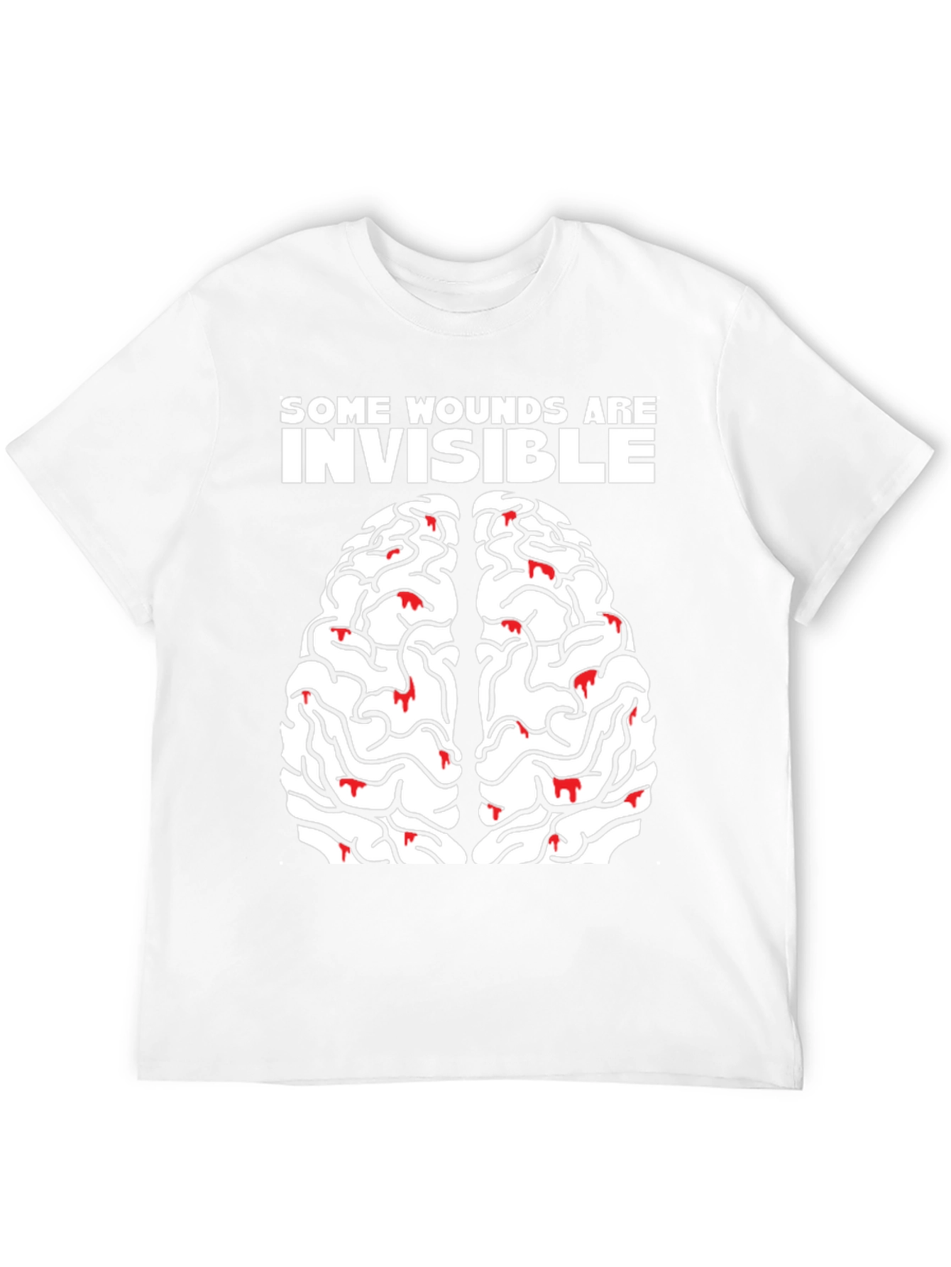 Brain Wounds Tee - Mental Health Awareness T-Shirt
