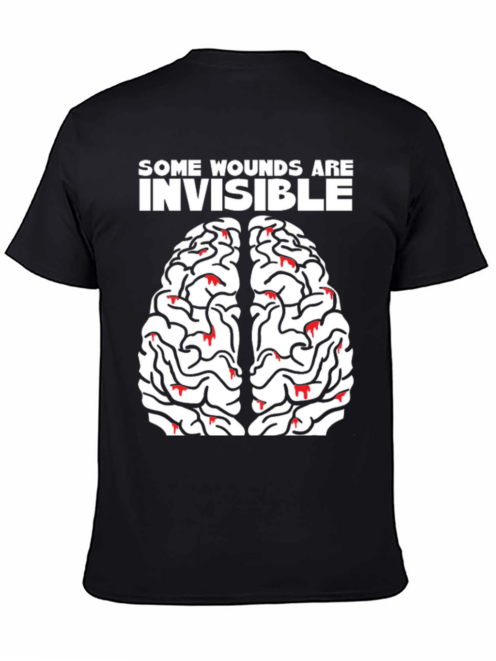 Brain Wounds Tee - Mental Health Awareness T-Shirt