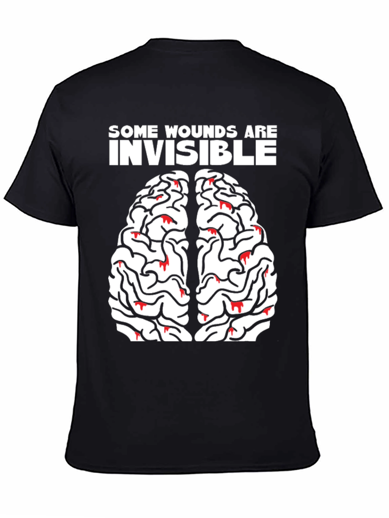 Brain Wounds Tee - Mental Health Awareness T-Shirt