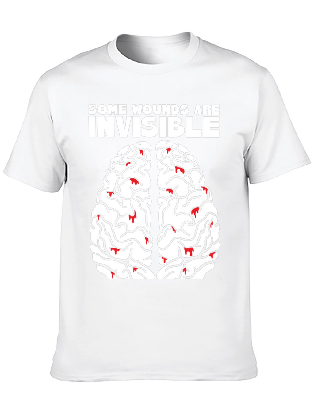 Brain Wounds Tee - Mental Health Awareness T-Shirt