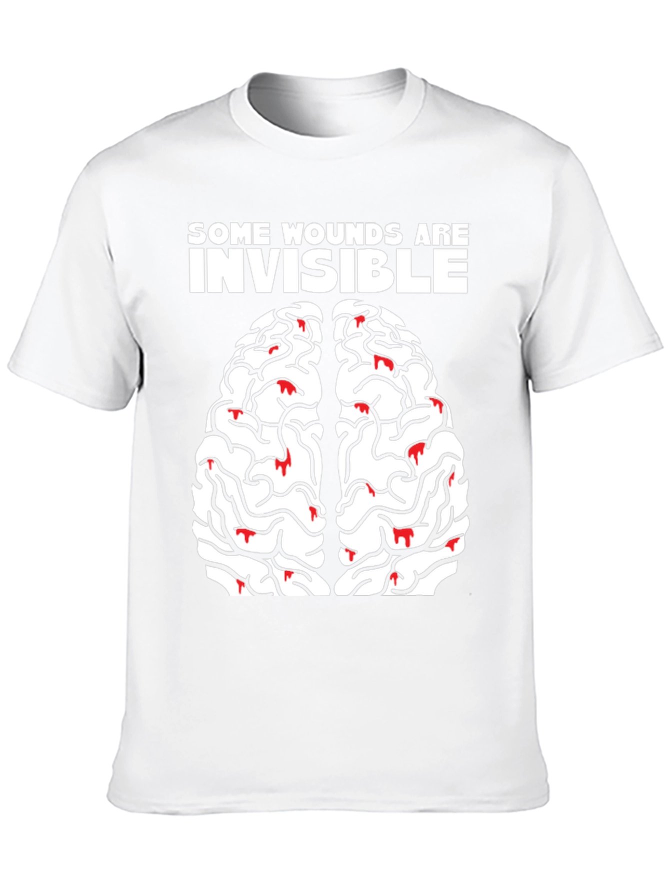 Brain Wounds Tee - Mental Health Awareness T-Shirt