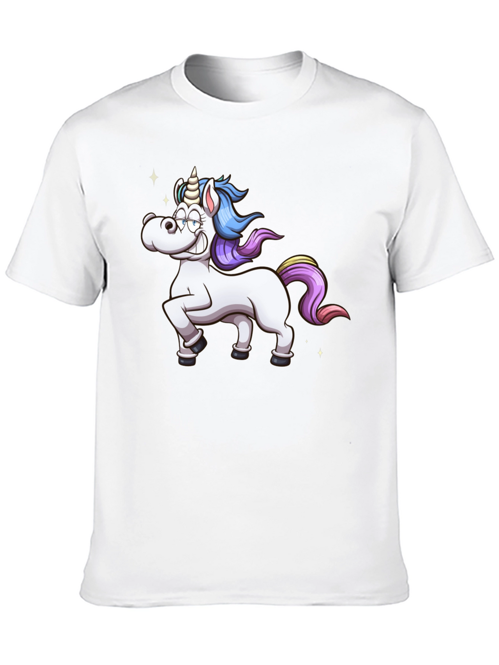 Unicorn Graphic Black Tee