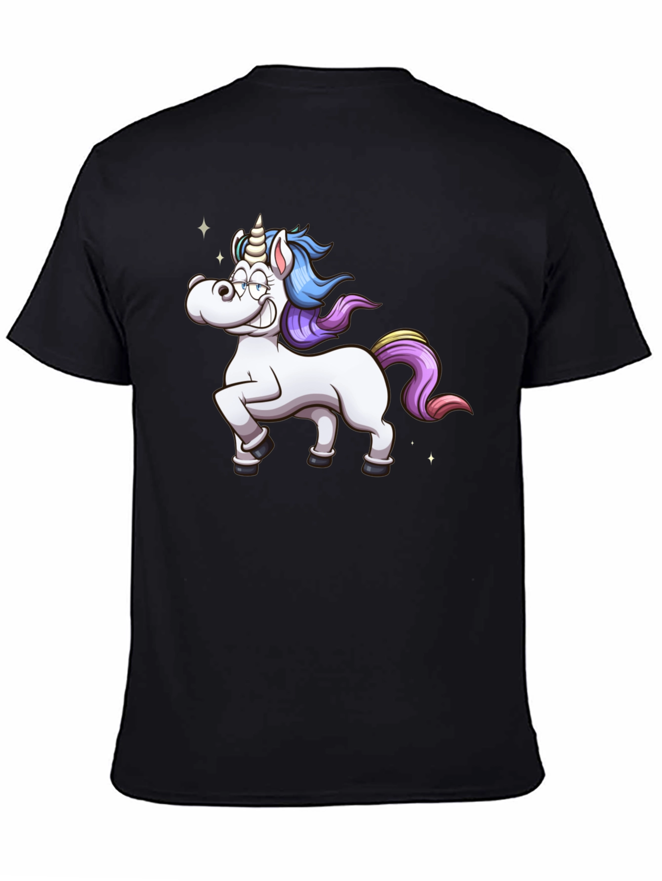 Unicorn Graphic Black Tee