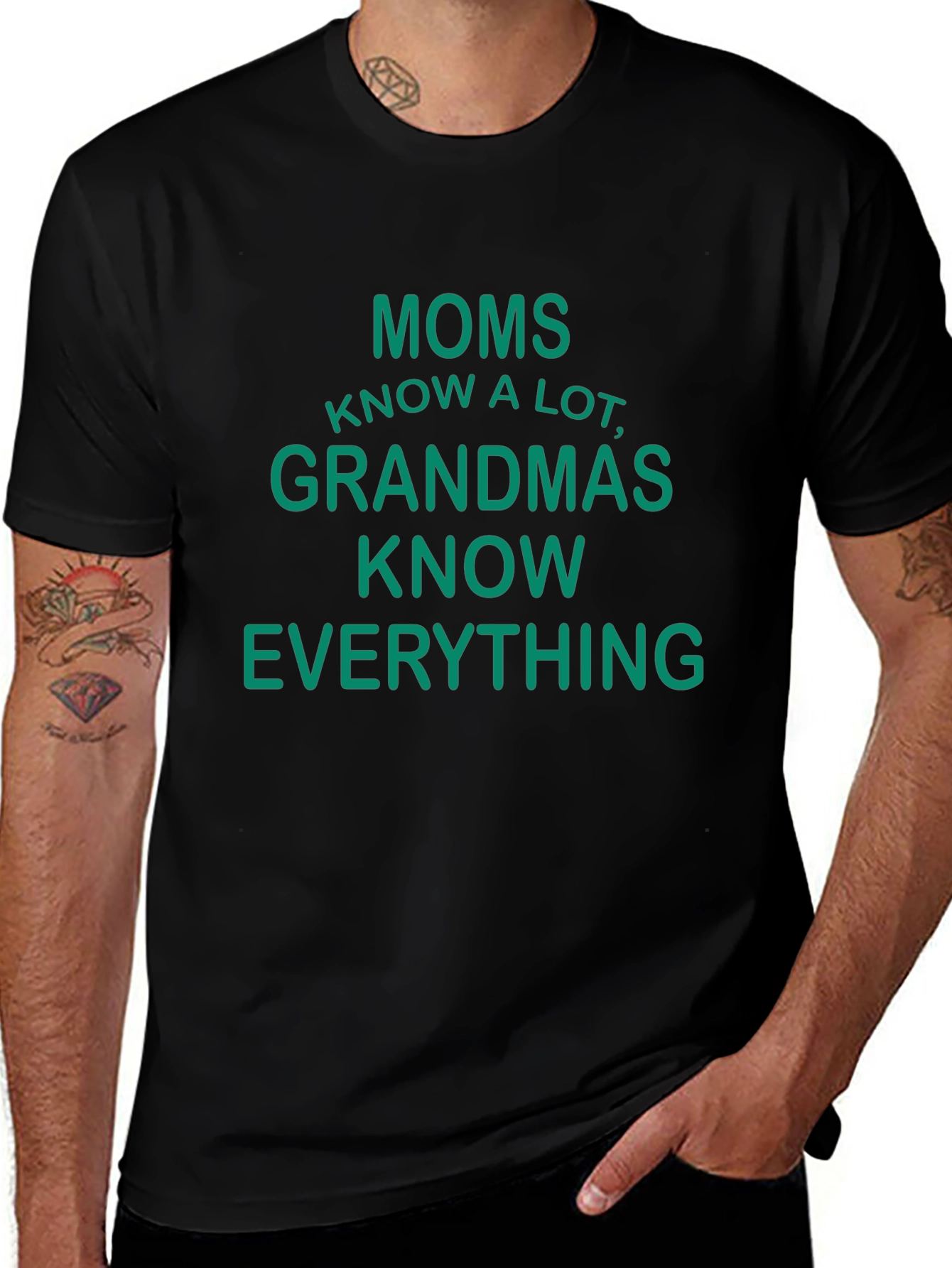 Moms Know A Lot Funny Graphic T-Shirt