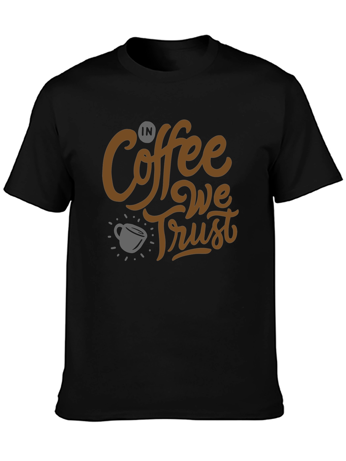 Coffee Lovers T-Shirt: In Coffee We Trust Graphic Tee