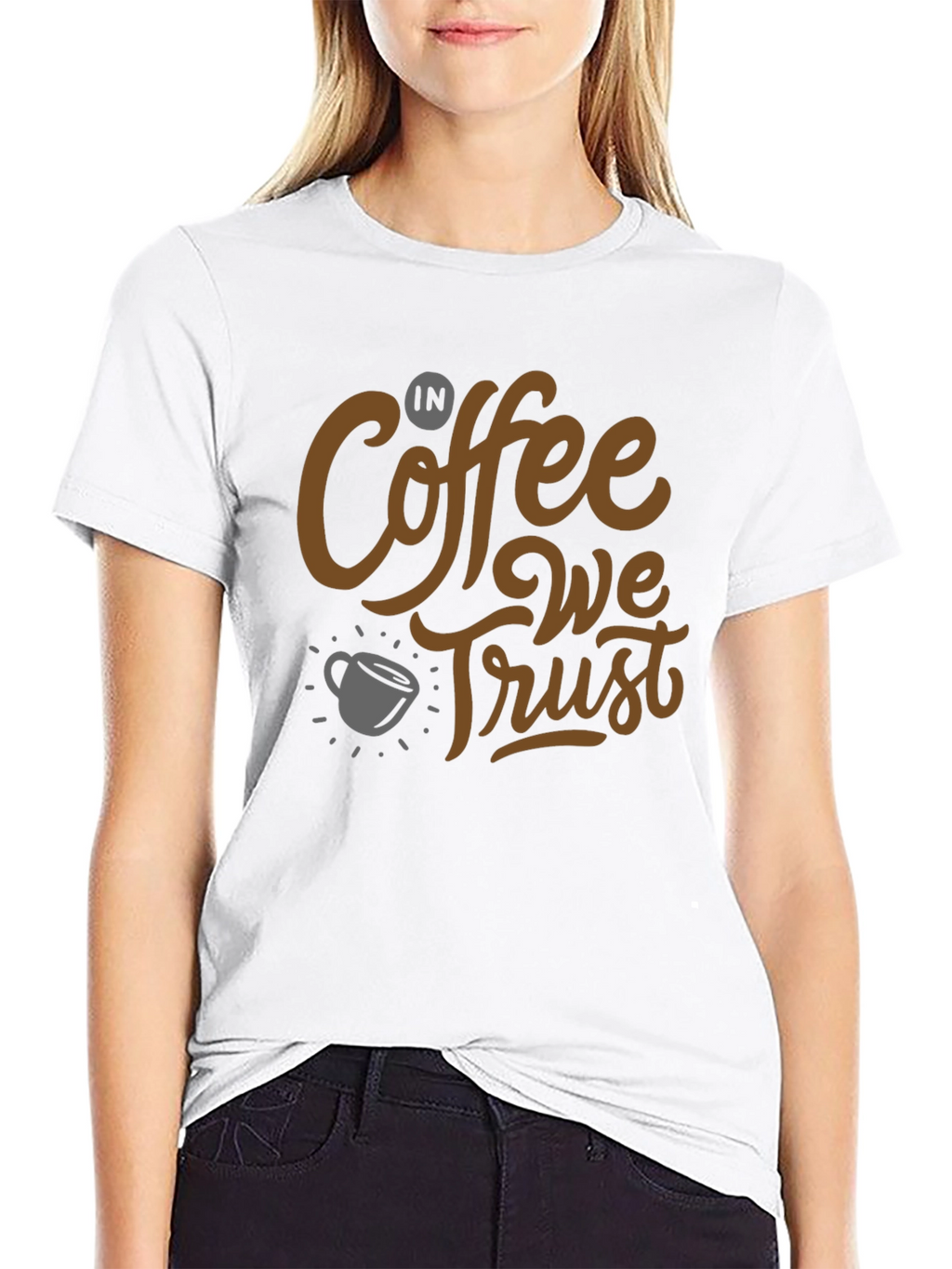Coffee Lovers T-Shirt: In Coffee We Trust Graphic Tee
