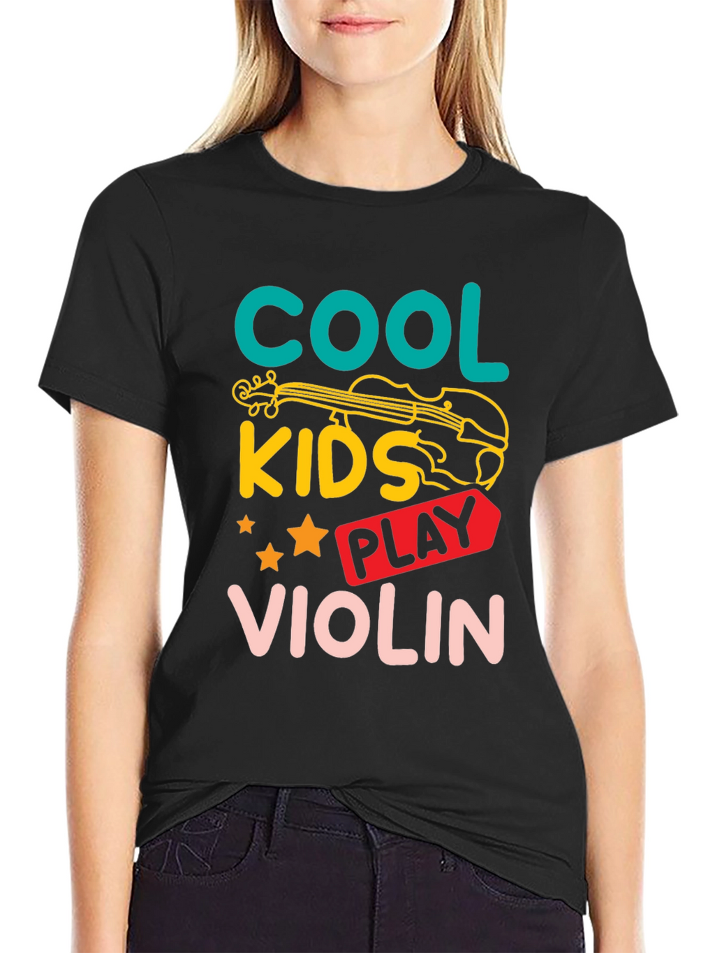 Cool Kids Violin T-Shirt - Music Lovers Tee