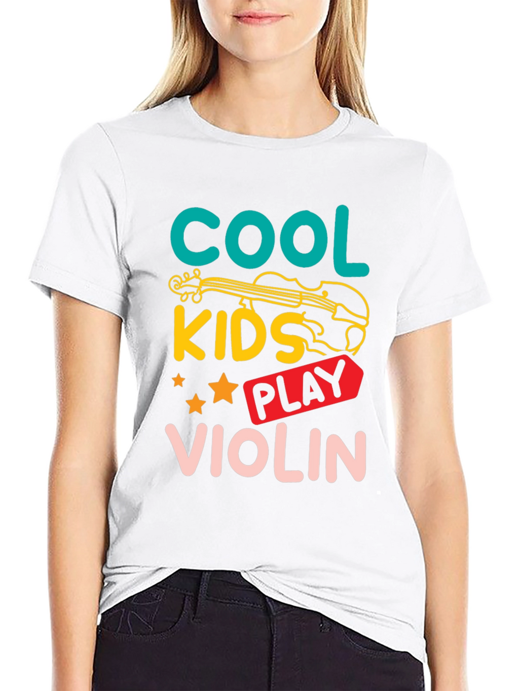 Cool Kids Violin T-Shirt - Music Lovers Tee