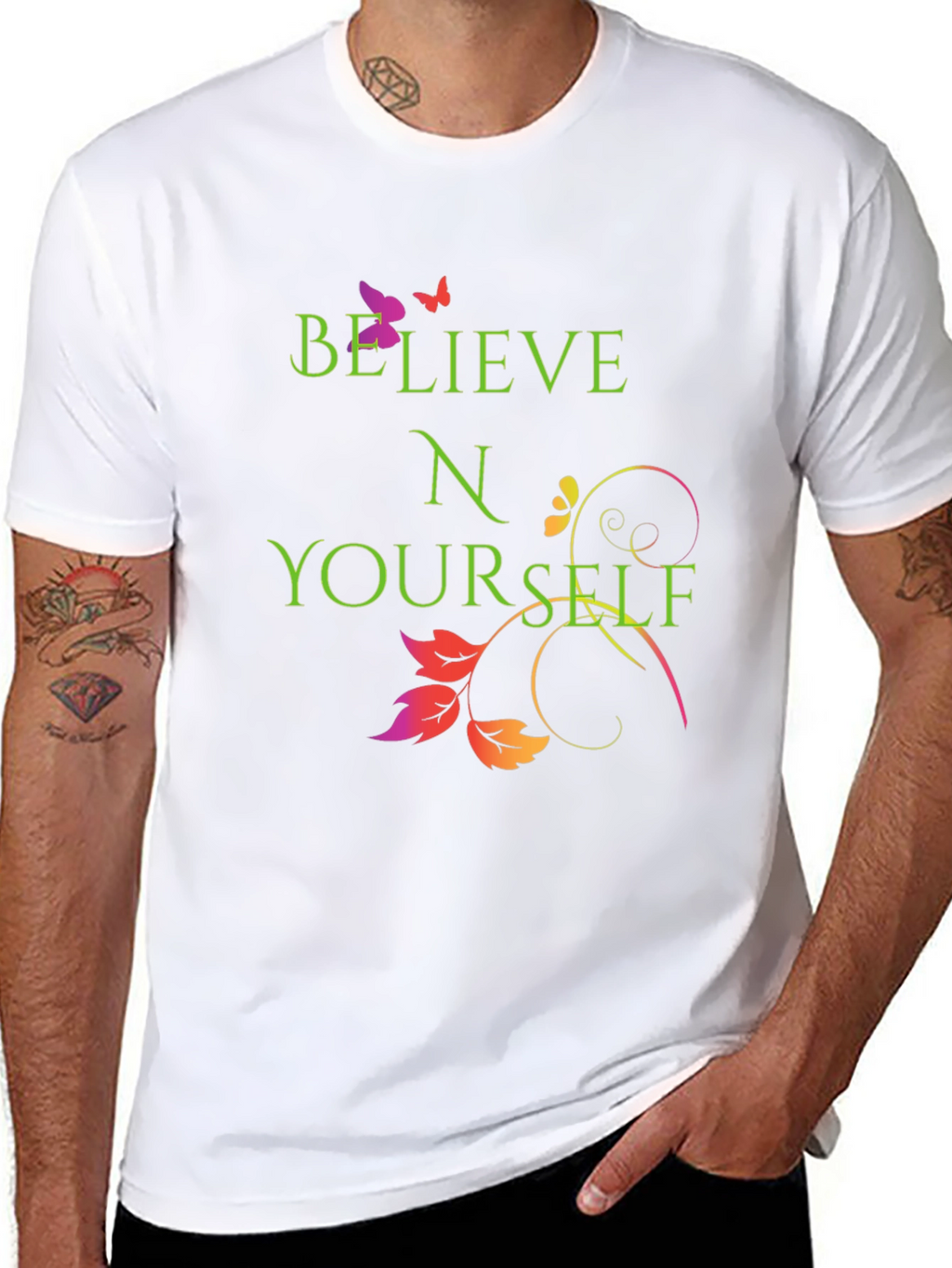 Believe in Yourself Graphic Tee - Trendy and Inspiring