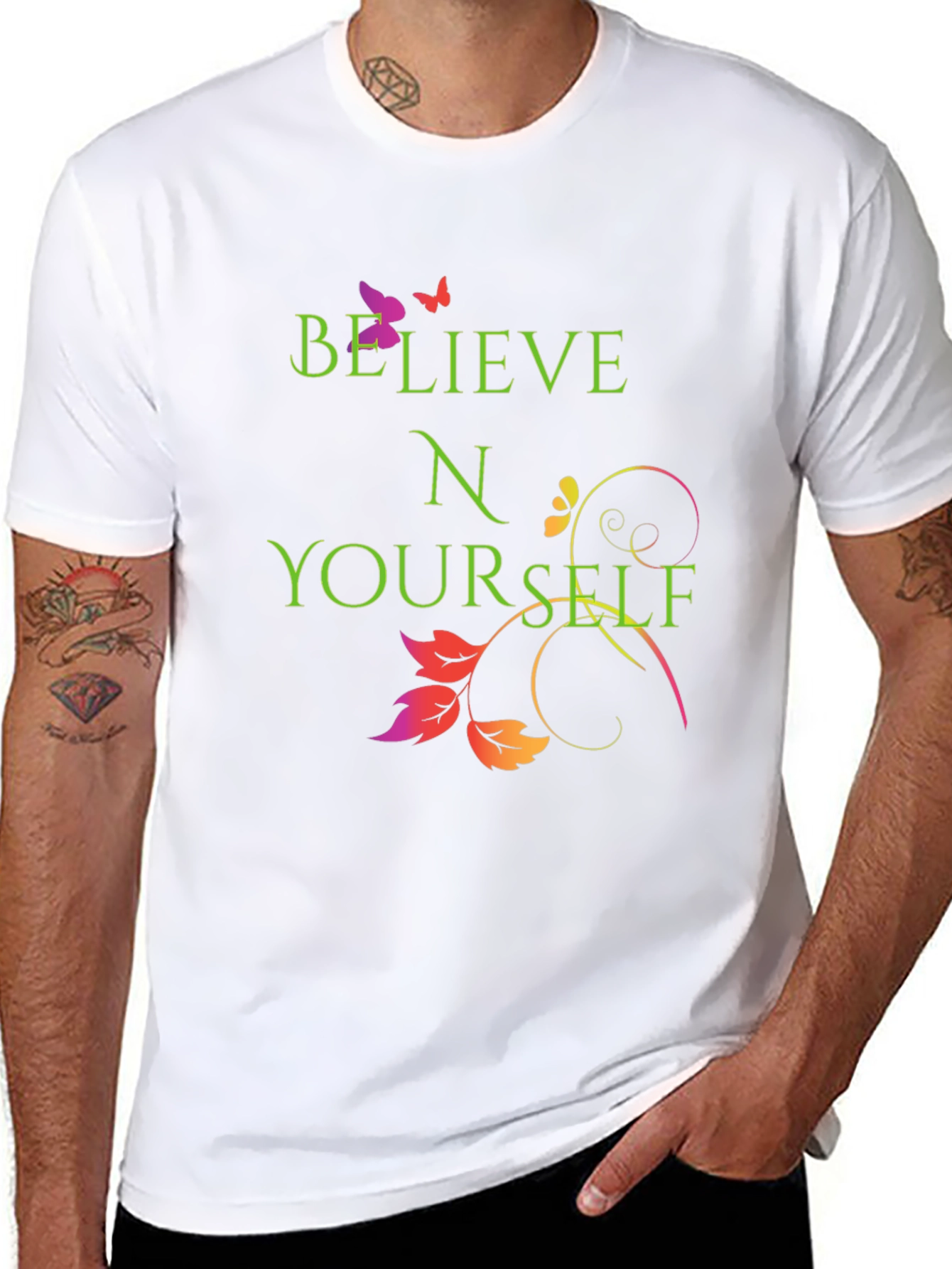Believe in Yourself Graphic Tee - Trendy and Inspiring