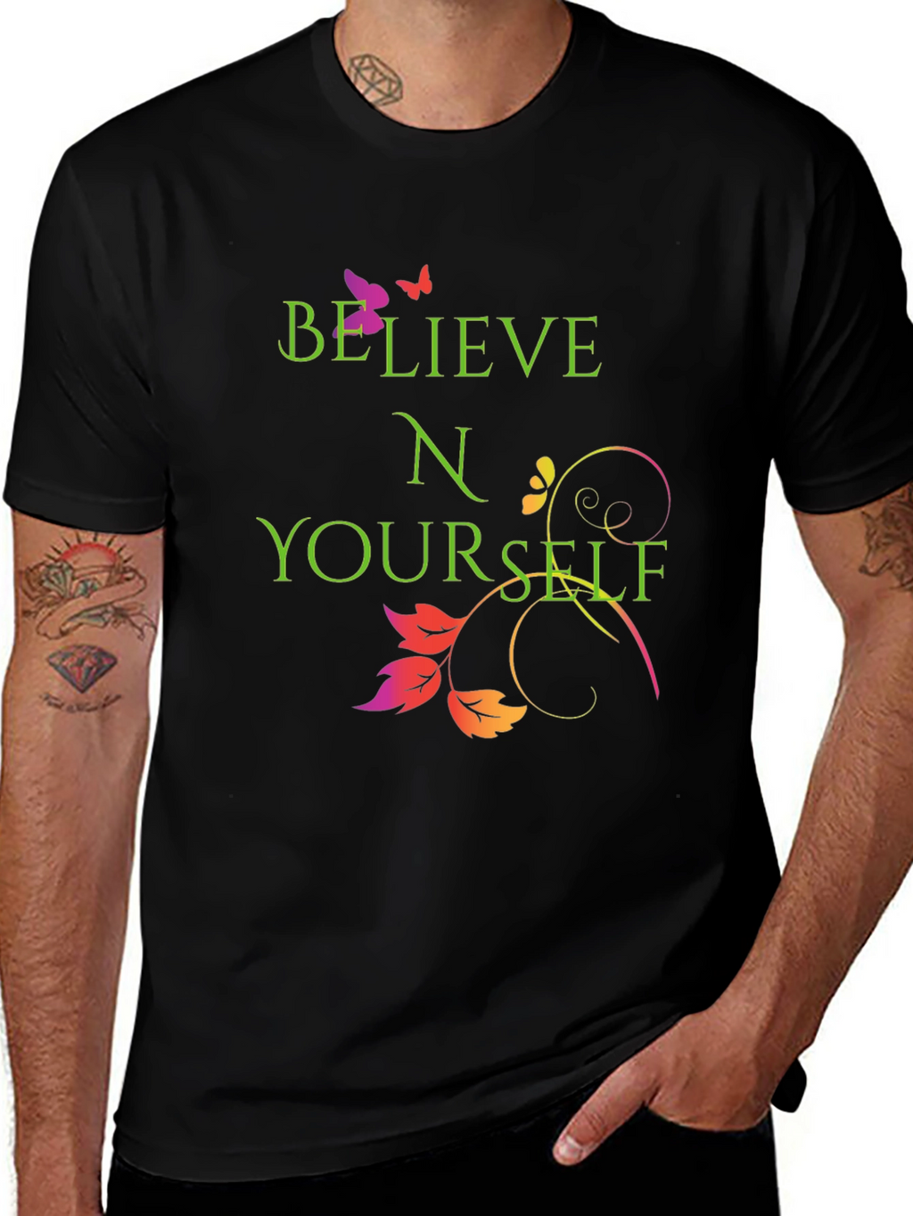 Believe in Yourself Graphic Tee - Trendy and Inspiring
