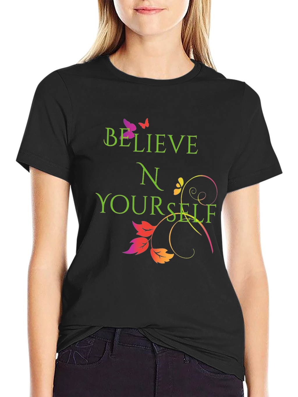Believe in Yourself Graphic Tee - Trendy and Inspiring