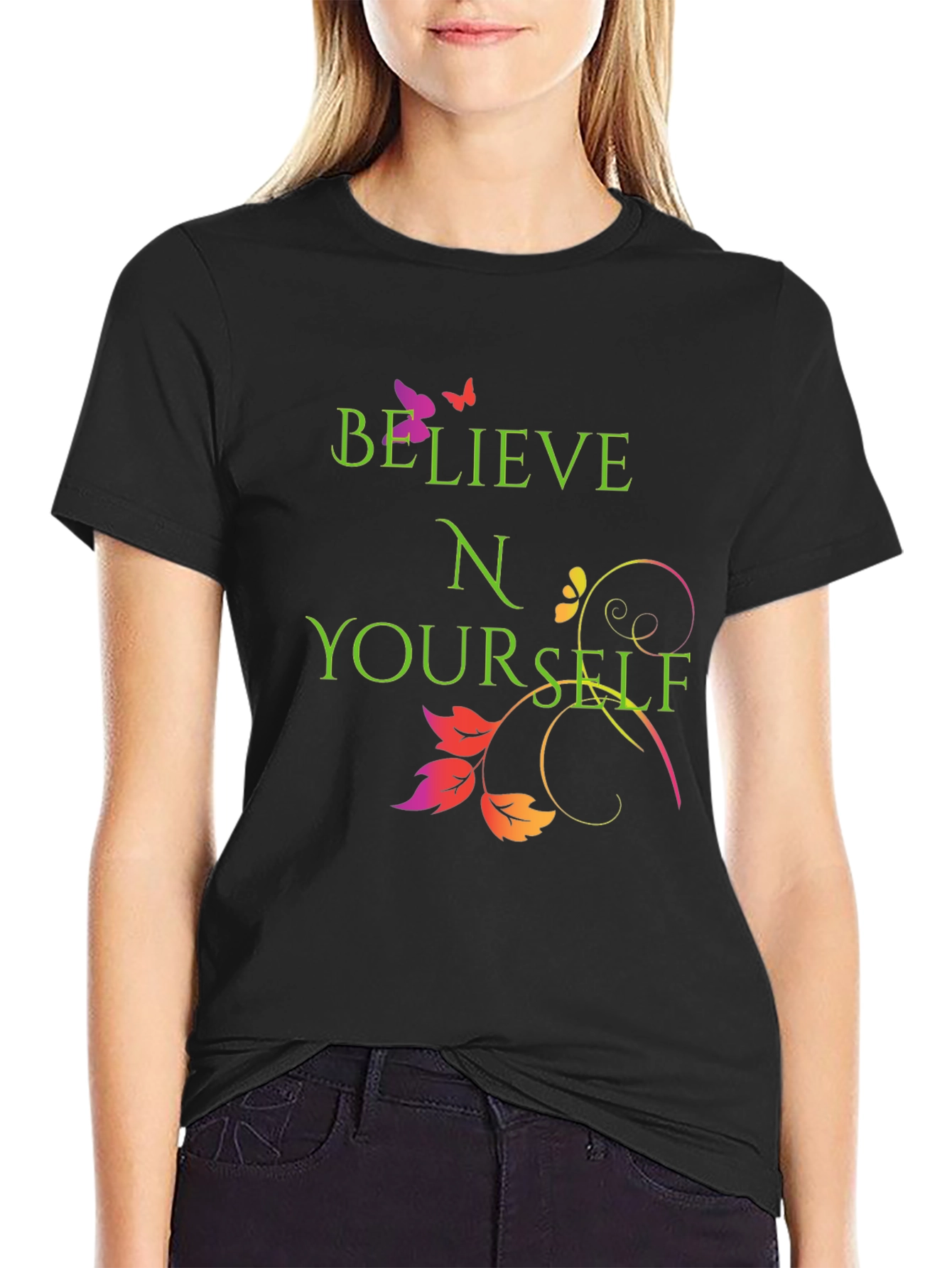 Believe in Yourself Graphic Tee - Trendy and Inspiring