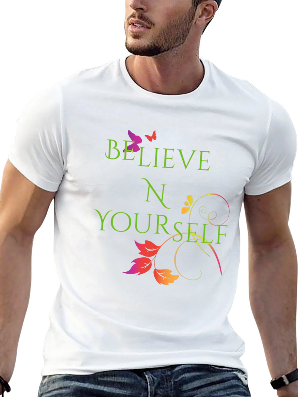 Believe in Yourself Graphic Tee - Trendy and Inspiring