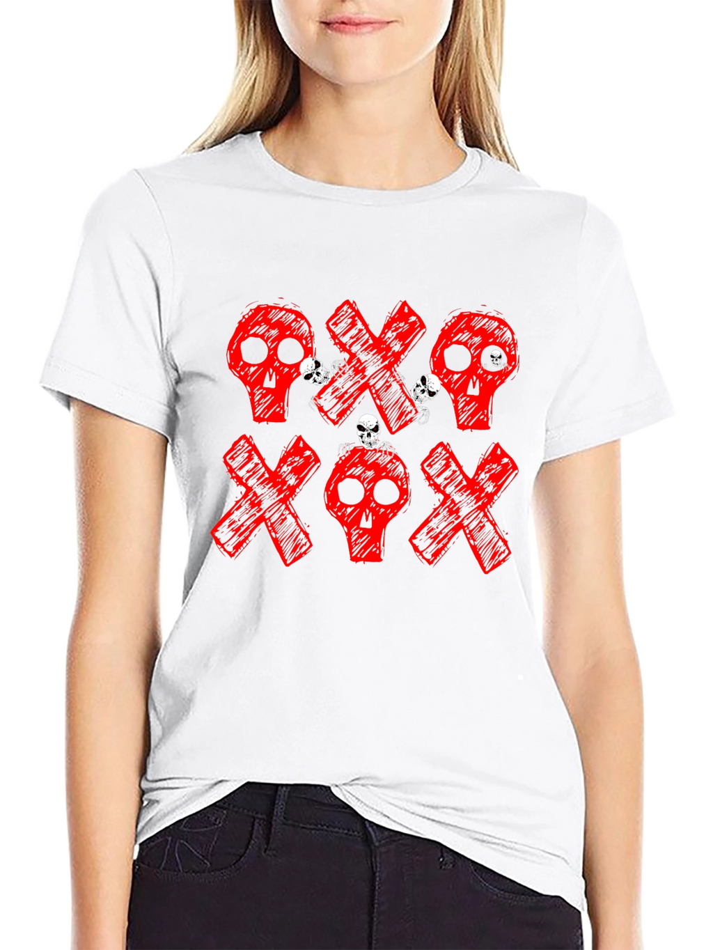 Skull & Crossbones Black Graphic Tee