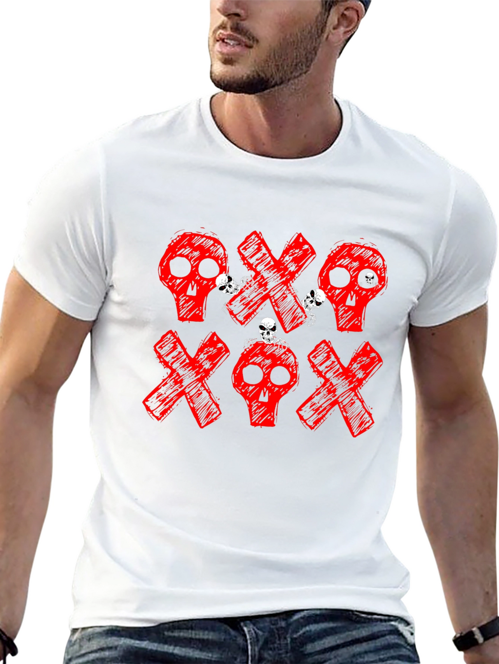 Skull & Crossbones Black Graphic Tee