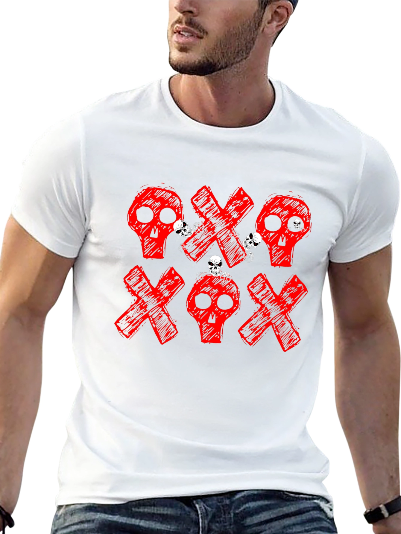 Skull & Crossbones Black Graphic Tee