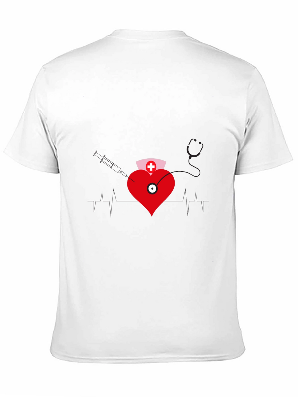 Nurse Heartbeat Graphic T-Shirt