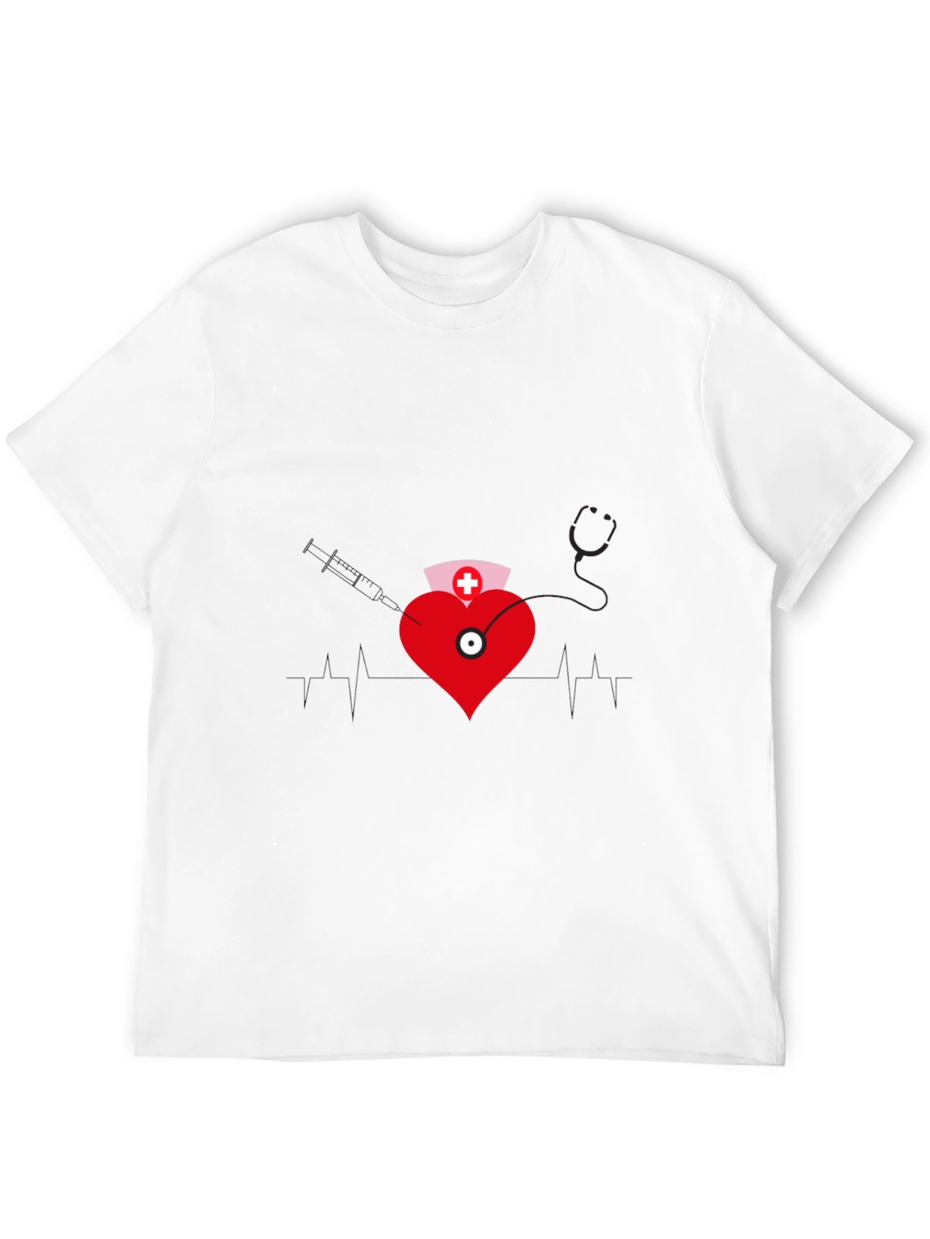 Nurse Heartbeat Graphic T-Shirt
