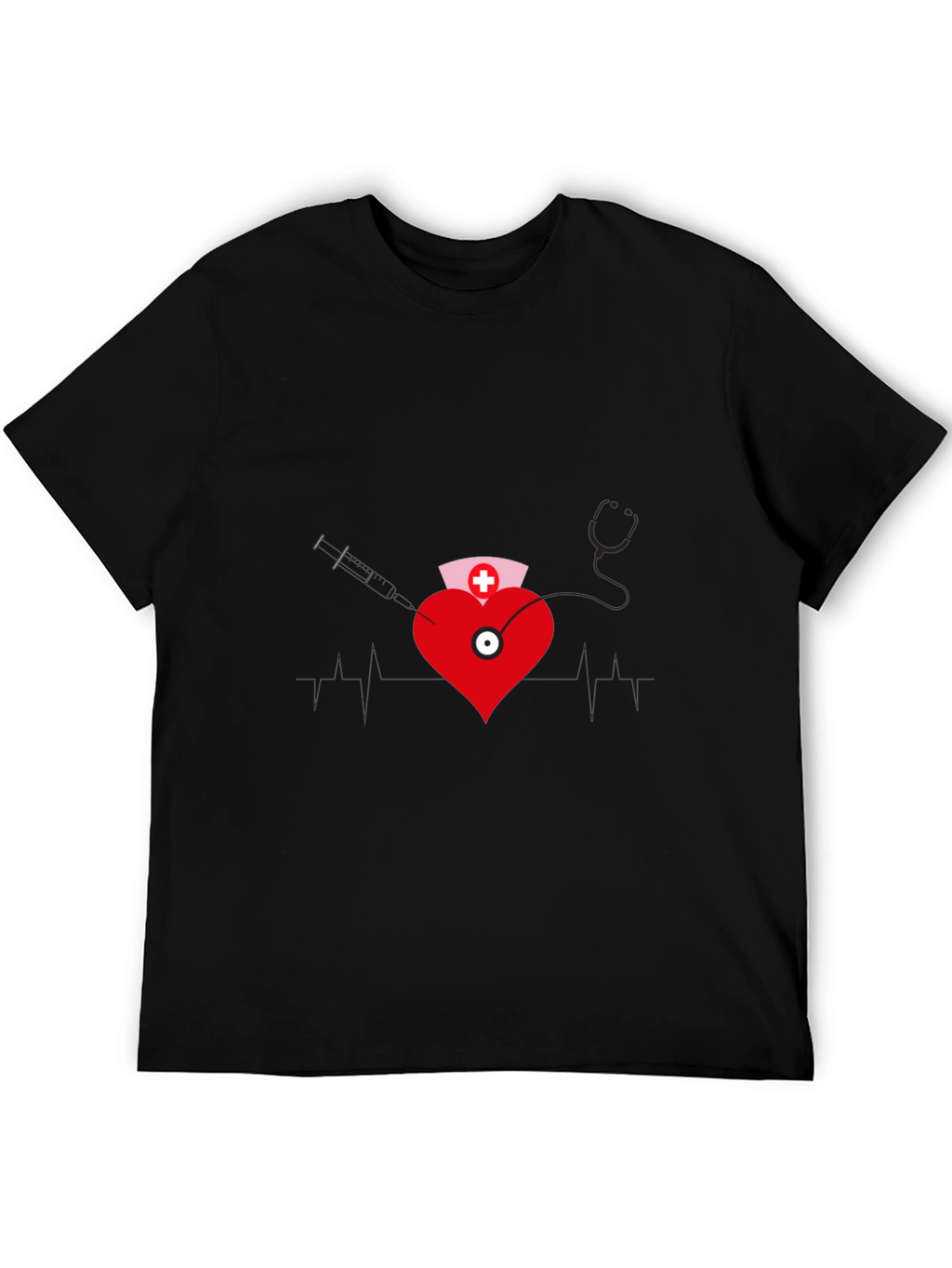 Nurse Heartbeat Graphic T-Shirt