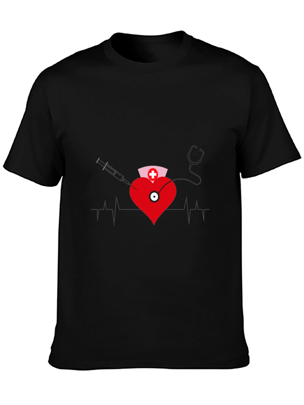 Nurse Heartbeat Graphic T-Shirt