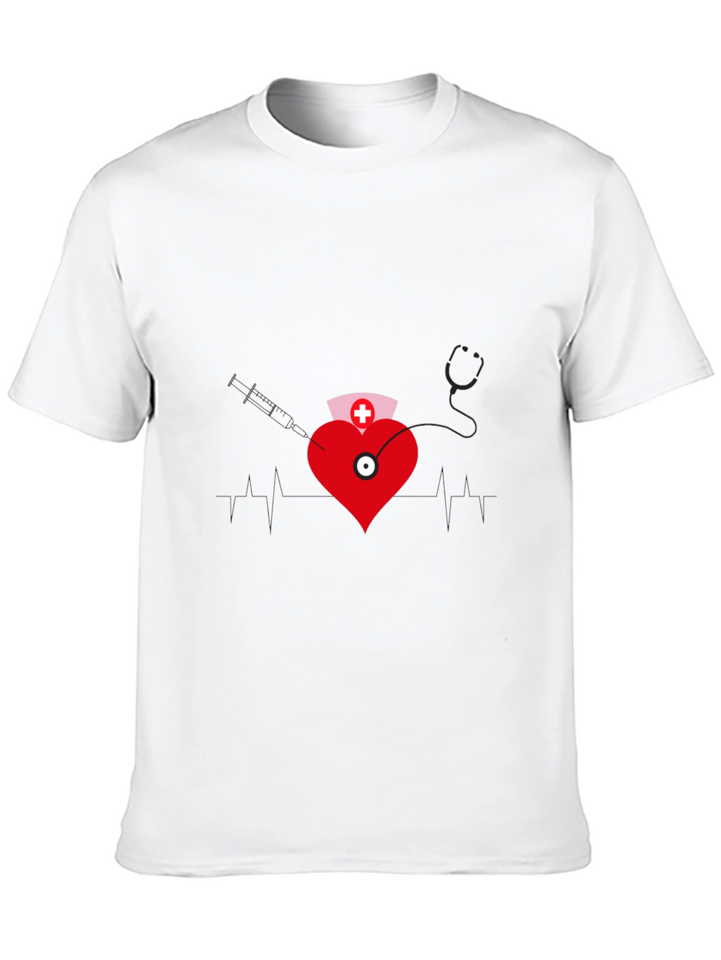 Nurse Heartbeat Graphic T-Shirt