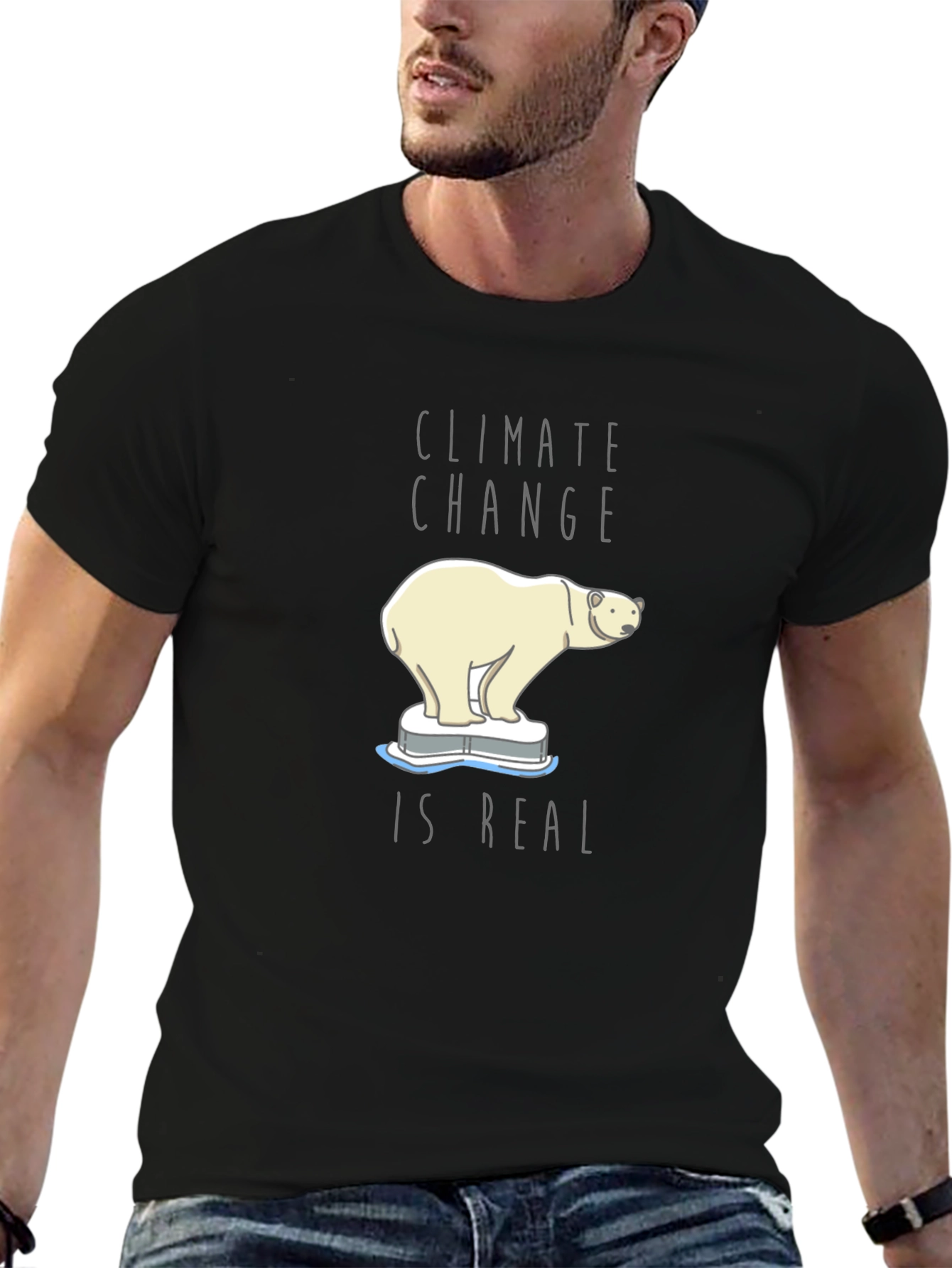 Climate Change Polar Bear Graphic Tee