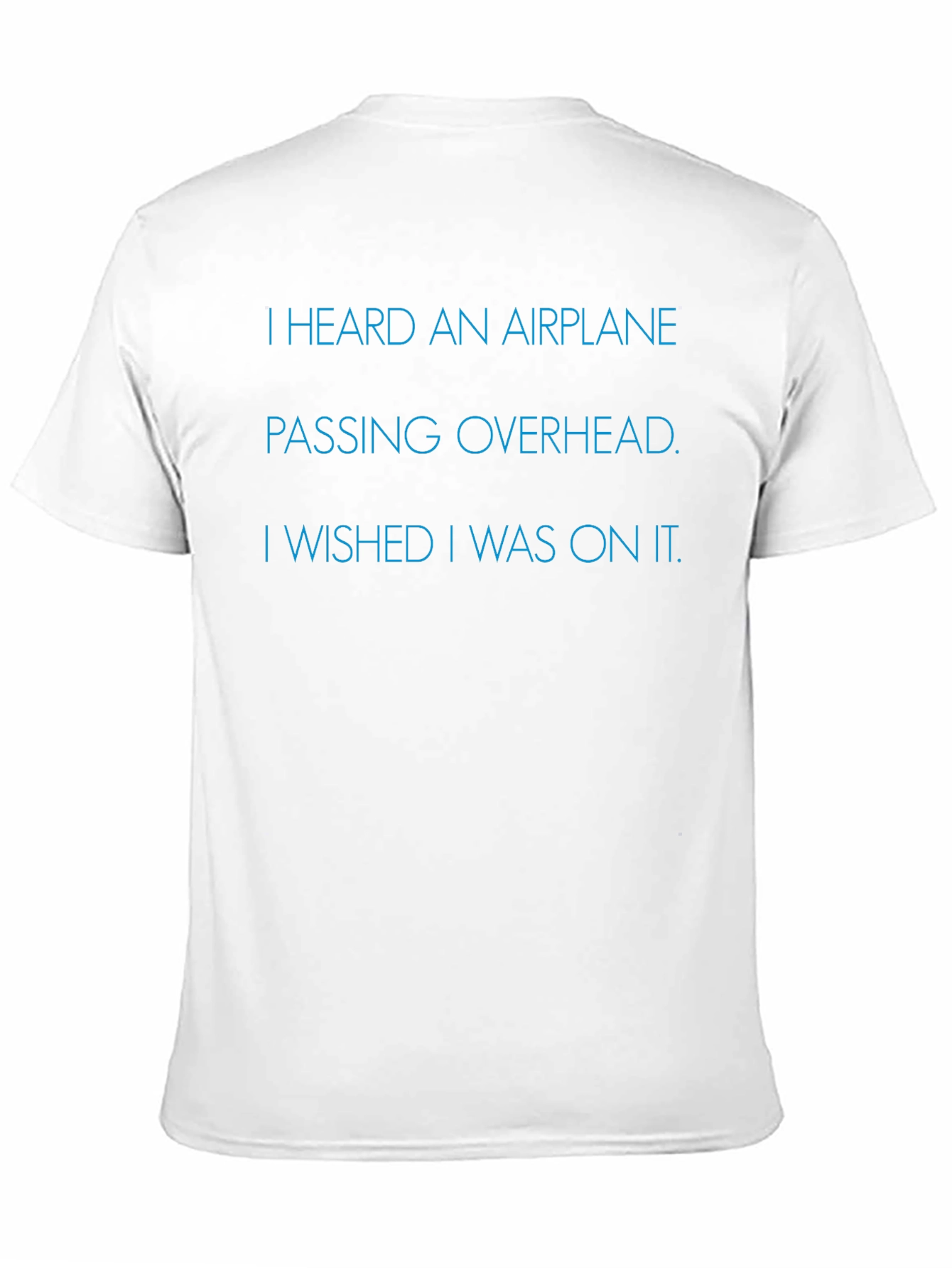 Airplane Wish T-Shirt - Soft Cotton Comfort Fit