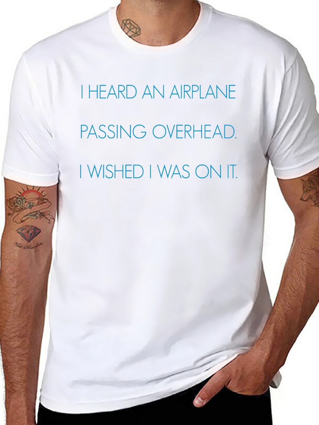 Airplane Wish T-Shirt - Soft Cotton Comfort Fit