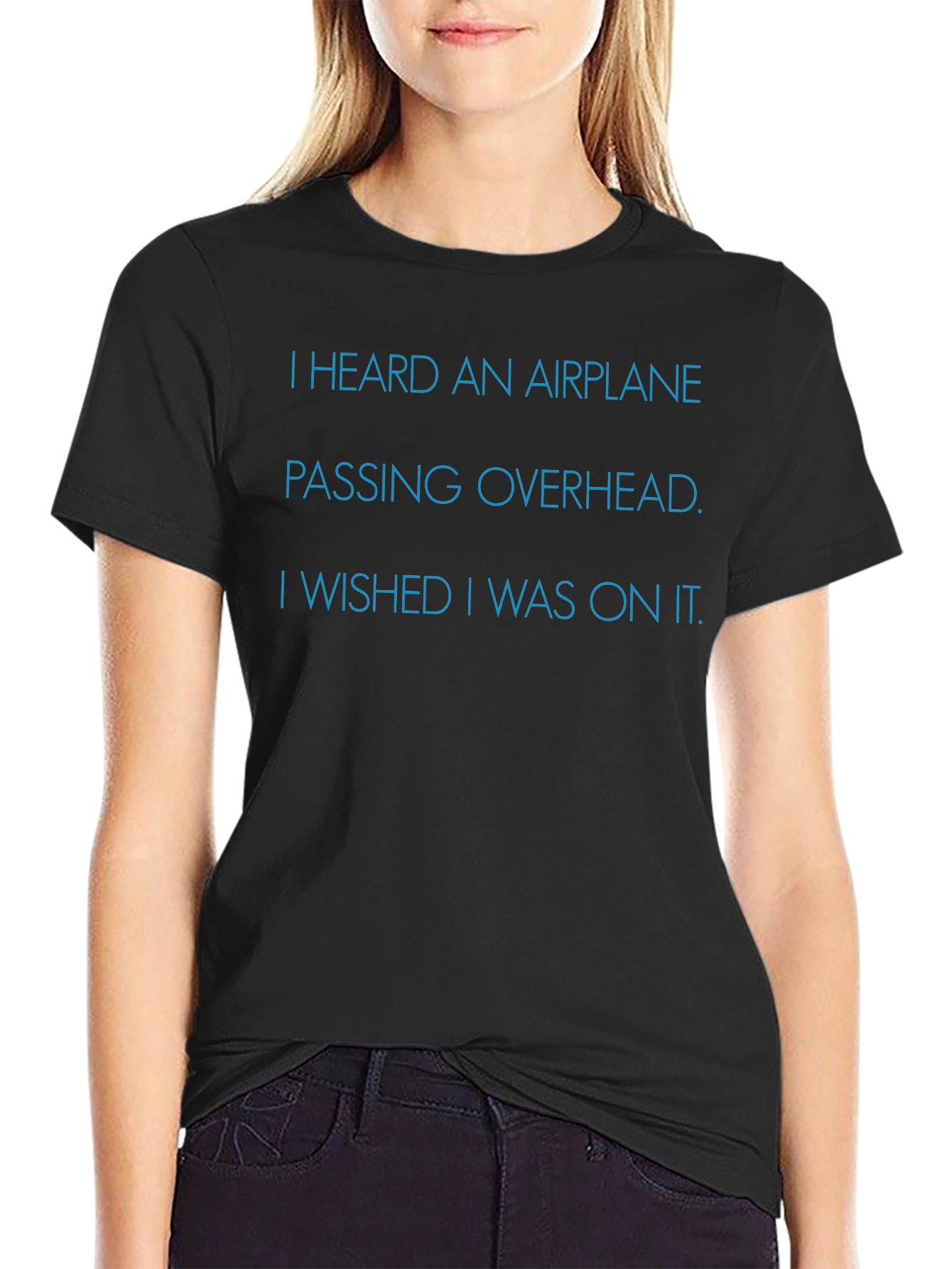 Airplane Wish T-Shirt - Soft Cotton Comfort Fit