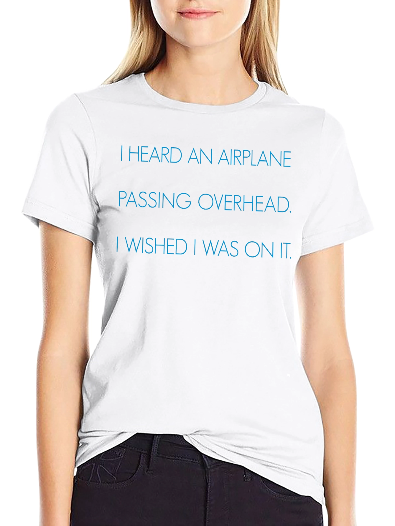 Airplane Wish T-Shirt - Soft Cotton Comfort Fit