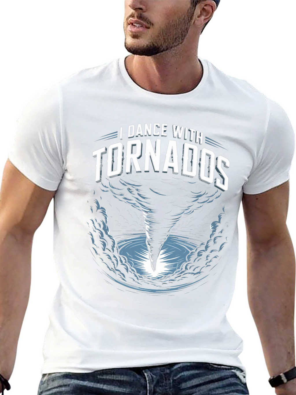 I Dance With Tornados Black T-Shirt