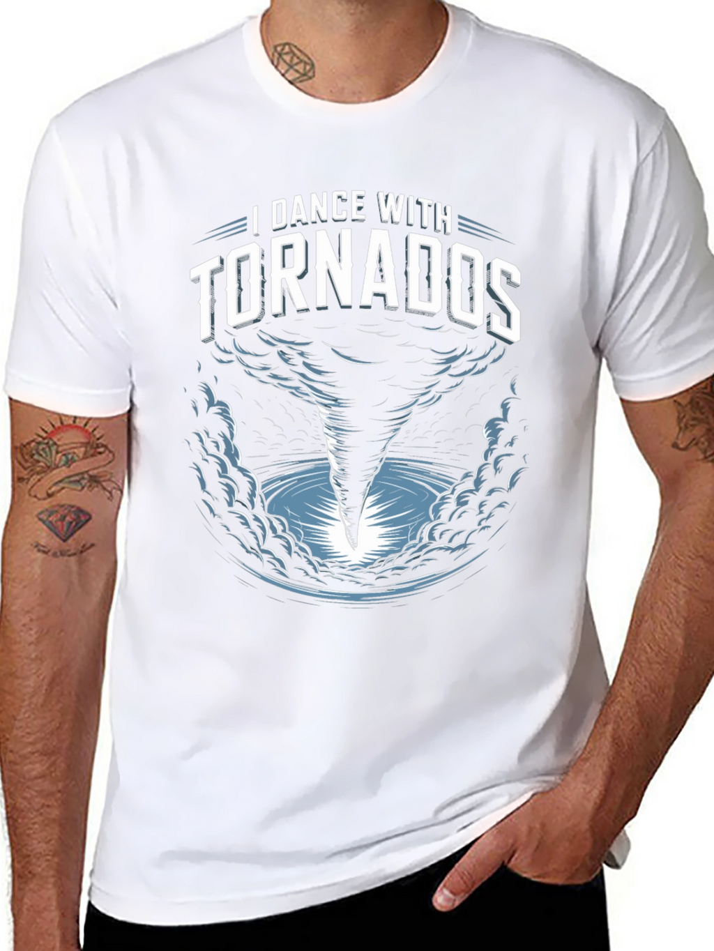 I Dance With Tornados Black T-Shirt