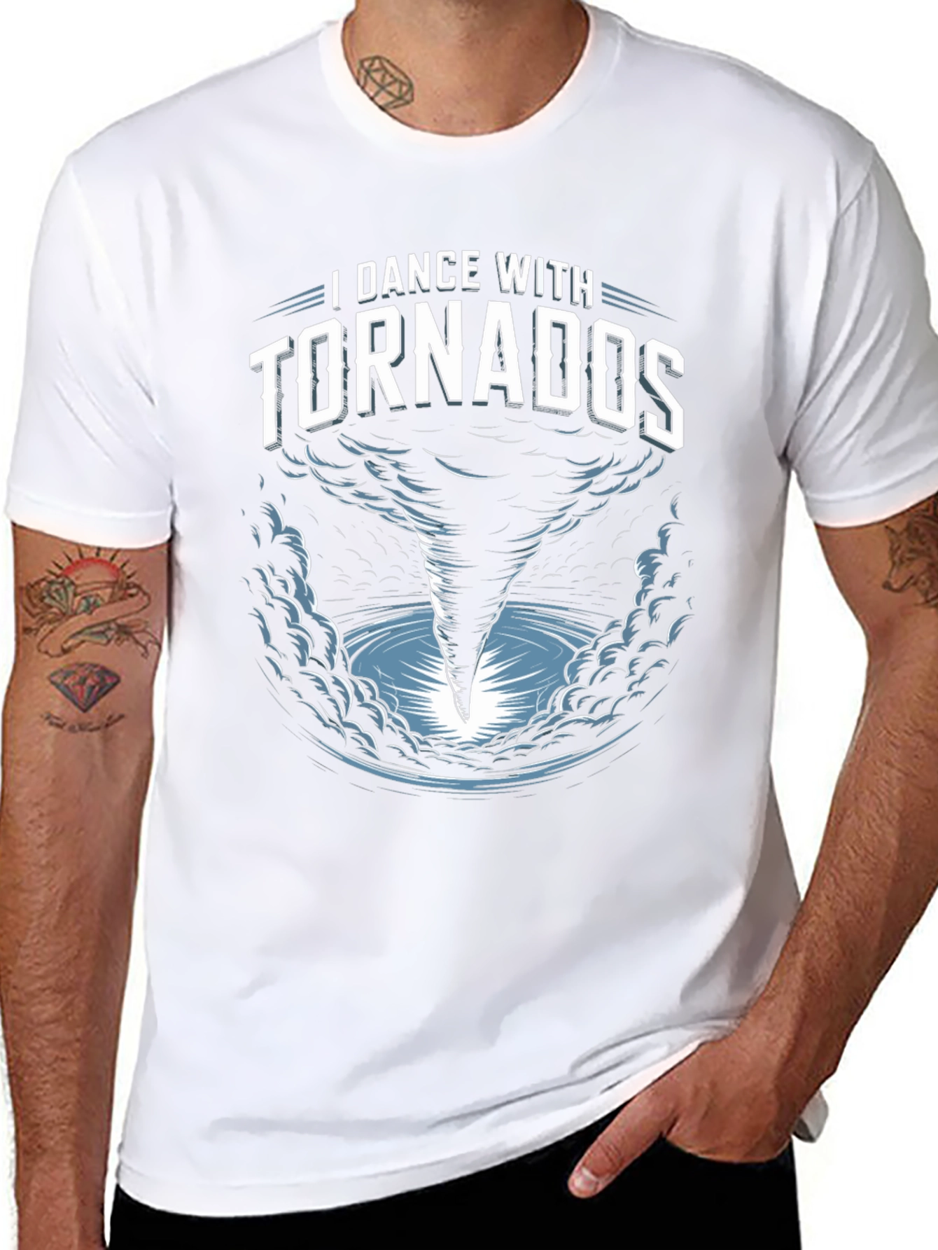 I Dance With Tornados Black T-Shirt
